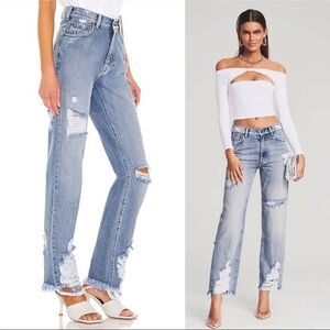 NWT Size 25 SER.O.YA Maggie Mid Rise Vintage Straight Jeans